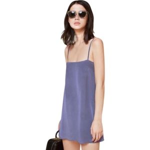 Reformation Alegre silk slip mini dress